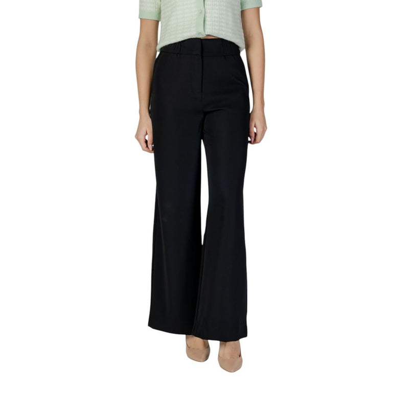Morgan De Toi 242-PBIRD Black Polyester Casual Pants