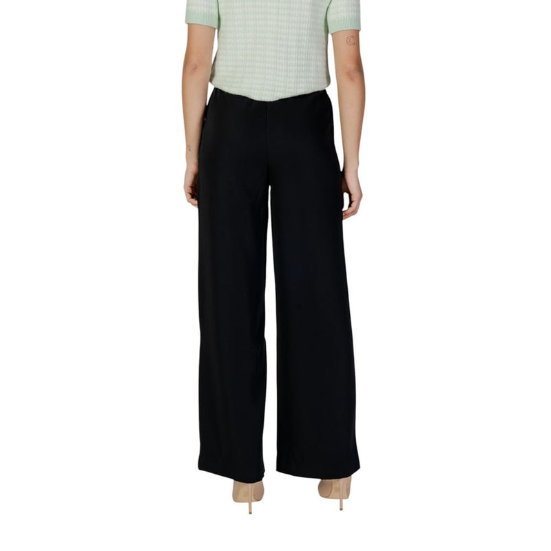 Morgan De Toi 242-PBIRD Black Polyester Casual Pants