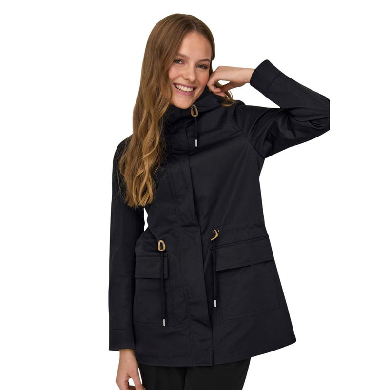 Only ONLLOUISE Black Polyester Parka for Women