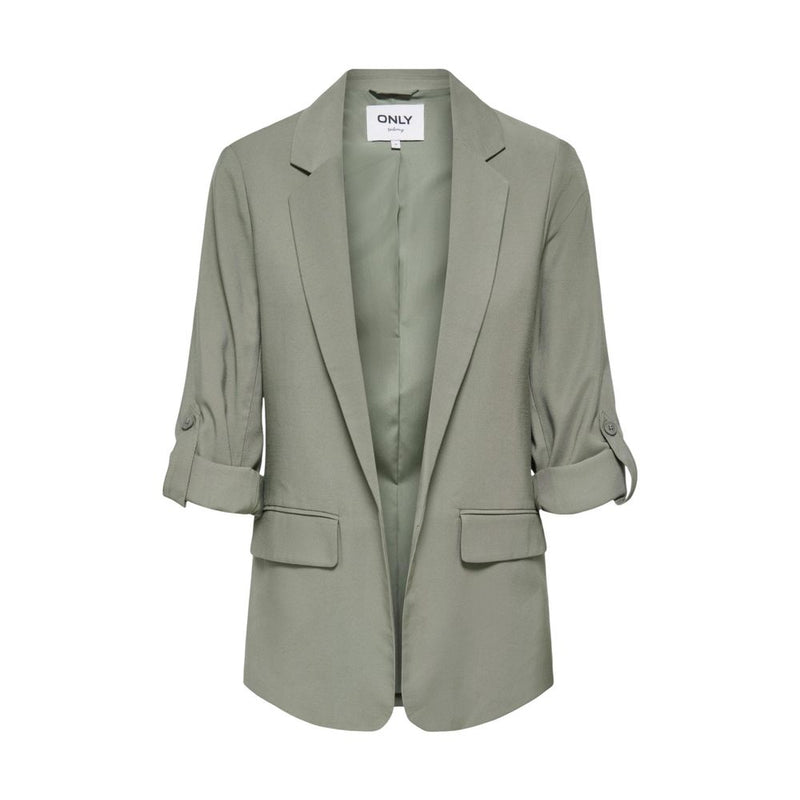 Only ONLARIS LIFE Green Viscose Blazer for Women