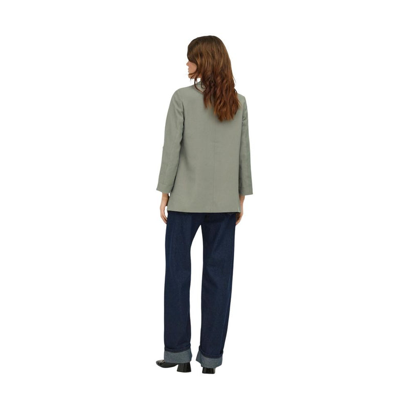 Only ONLARIS LIFE Green Viscose Blazer for Women