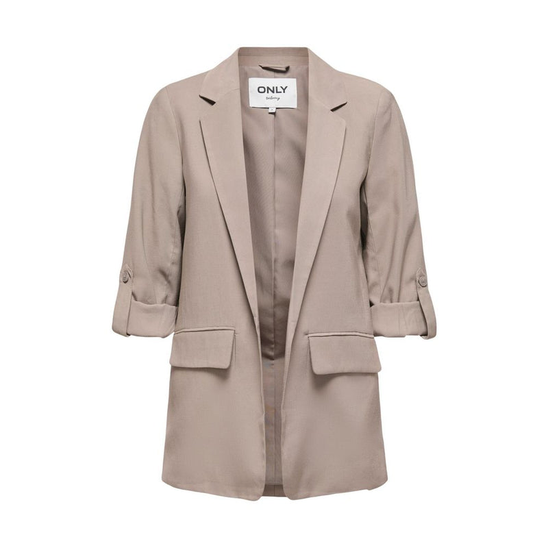 Only ONLARIS LIFE Beige Viscose Blazer for Women