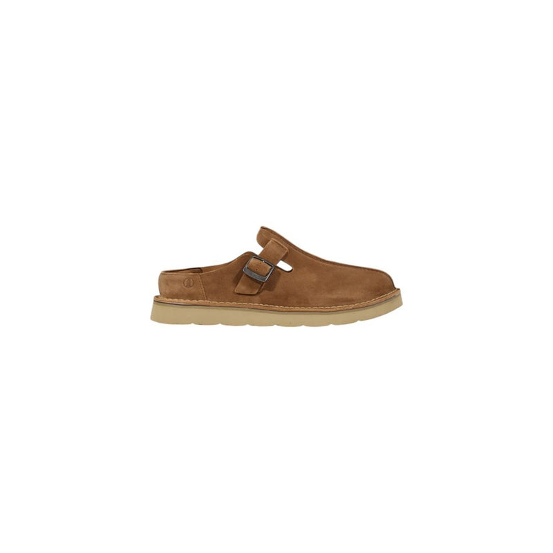 Clarks Beige Suede Leather Clogs for Men - SOLSBURY MULE