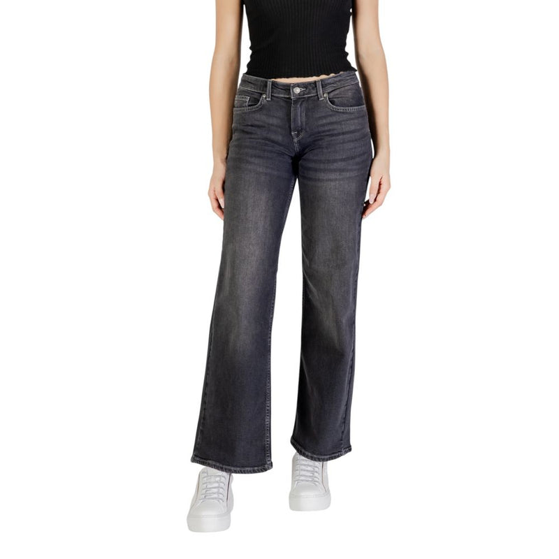 Only Black Cotton Bootcut Jeans - ONLJUDY-O LW WIDE LEG