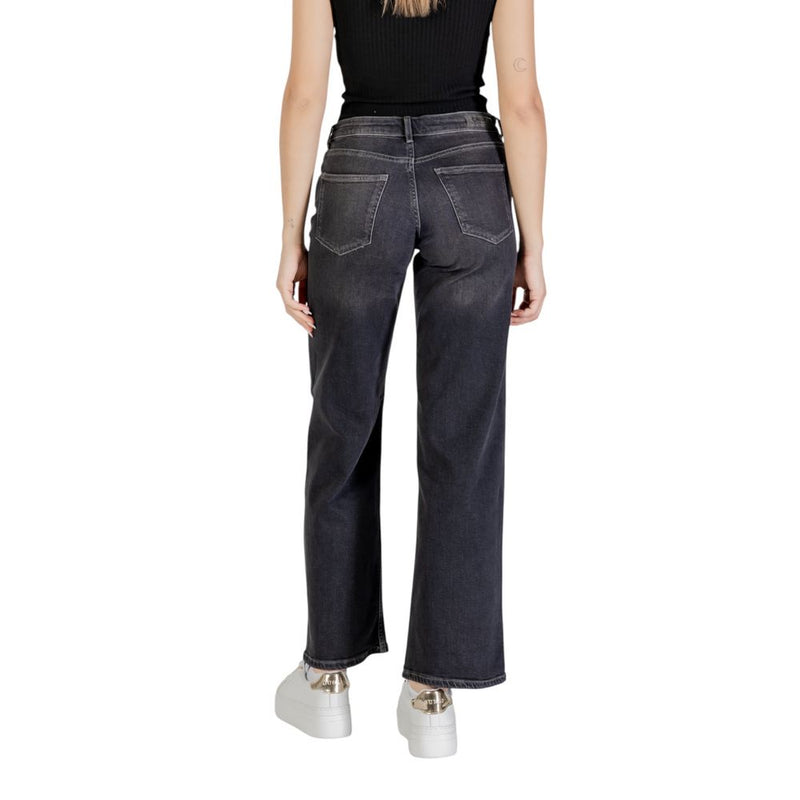 Only Black Cotton Bootcut Jeans - ONLJUDY-O LW WIDE LEG