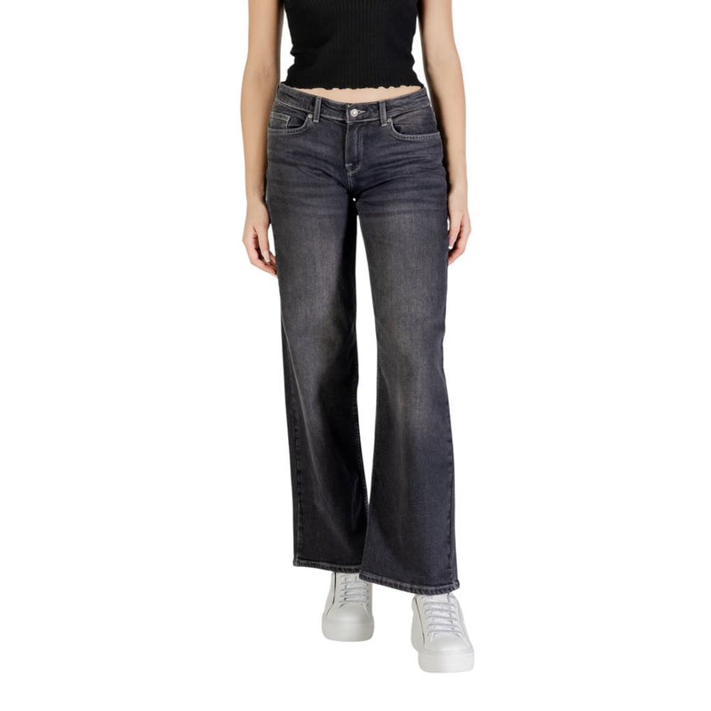 Only Black Cotton Bootcut Jeans - ONLJUDY-O LW WIDE LEG