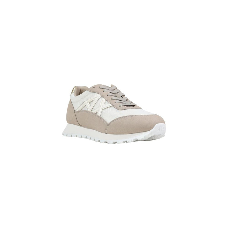 Armani Exchange Beige Polyester XW002150 AF19388 Athletic Sneakers