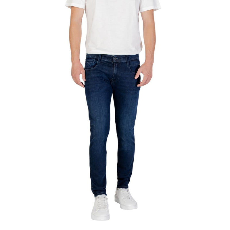 Replay M914.000.41A Blue Cotton Skinny Jeans for Men
