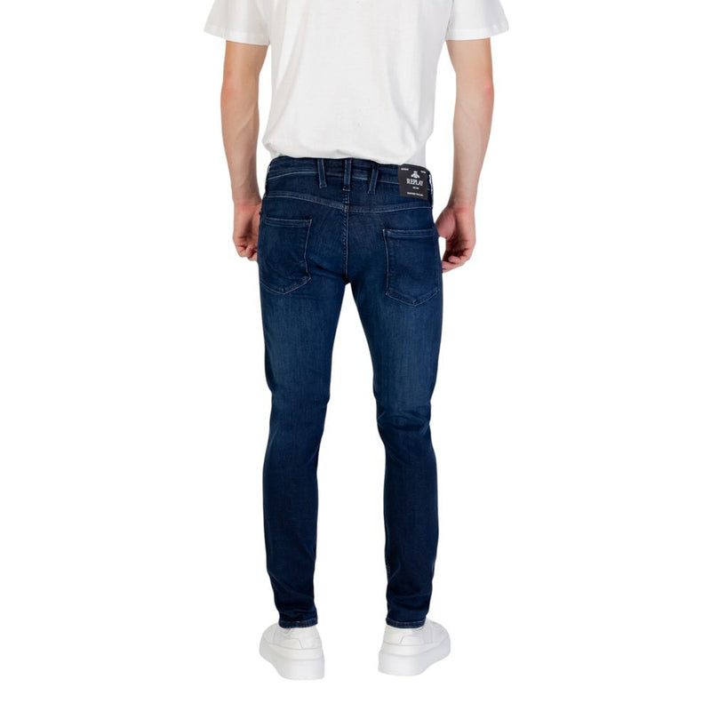 Replay M914.000.41A Blue Cotton Skinny Jeans for Men