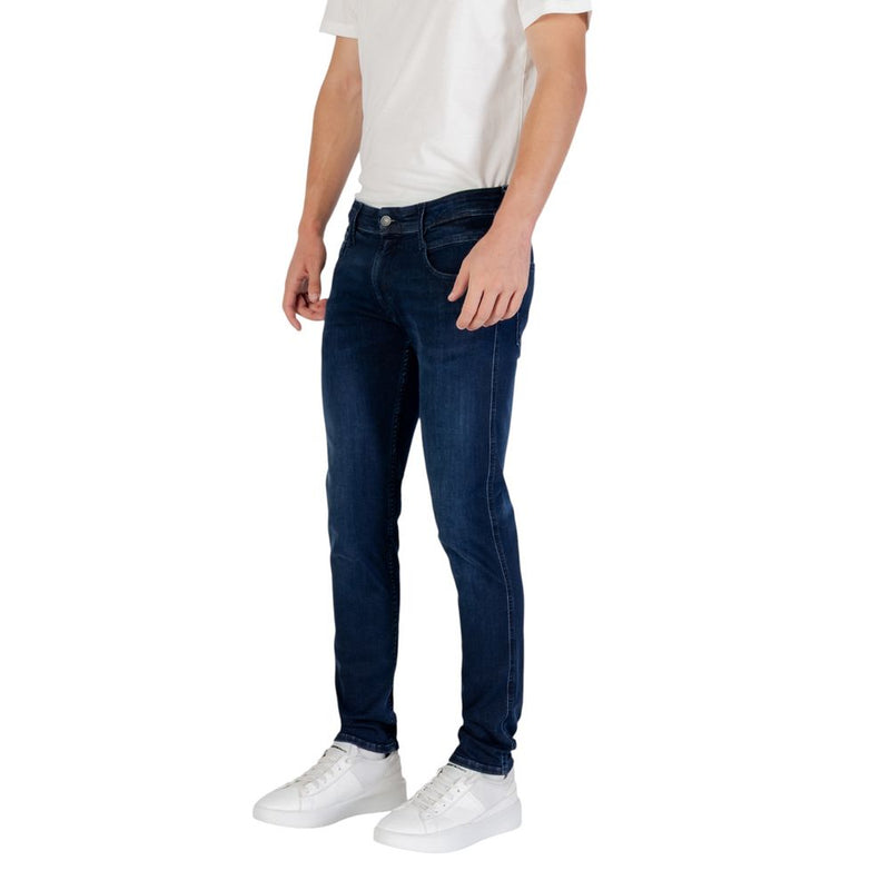 Replay M914.000.41A Blue Cotton Skinny Jeans for Men