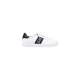 EA7 Emporio Armani Black And White Leather Low Top Sneakers