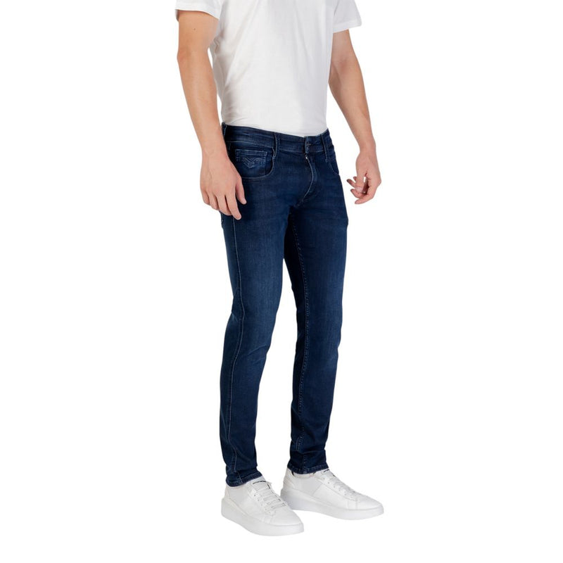 Replay M914.000.41A Blue Cotton Skinny Jeans for Men