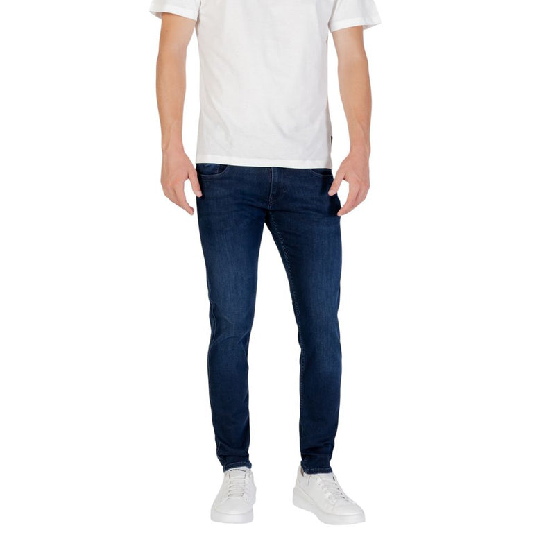 Replay M914.000.41A Blue Cotton Skinny Jeans for Men