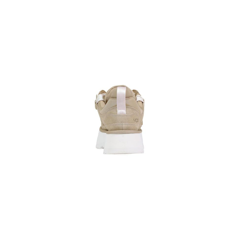 UGG W ASTROMEL Beige Leather Ankle Boots for Women