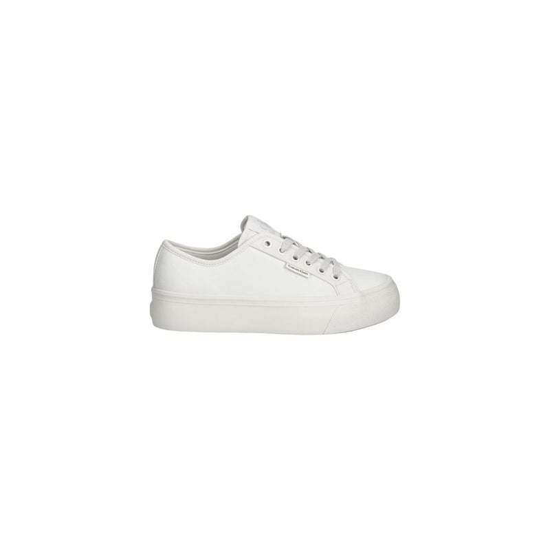 Calvin Klein Jeans VULC FLATF LACE UP Women's White Sneakers