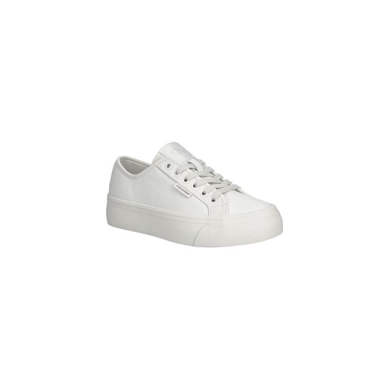 Calvin Klein Jeans VULC FLATF LACE UP Women's White Sneakers