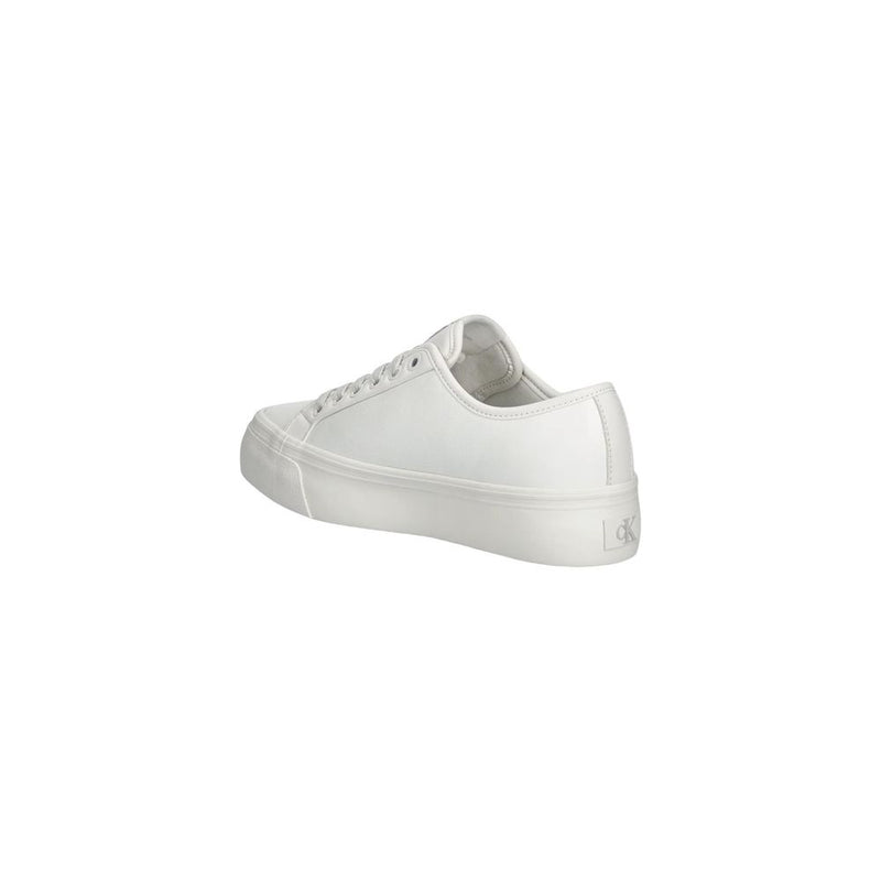 Calvin Klein Jeans VULC FLATF LACE UP Women's White Sneakers