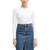Calvin Klein Jeans White Cotton Long Sleeve T-Shirt