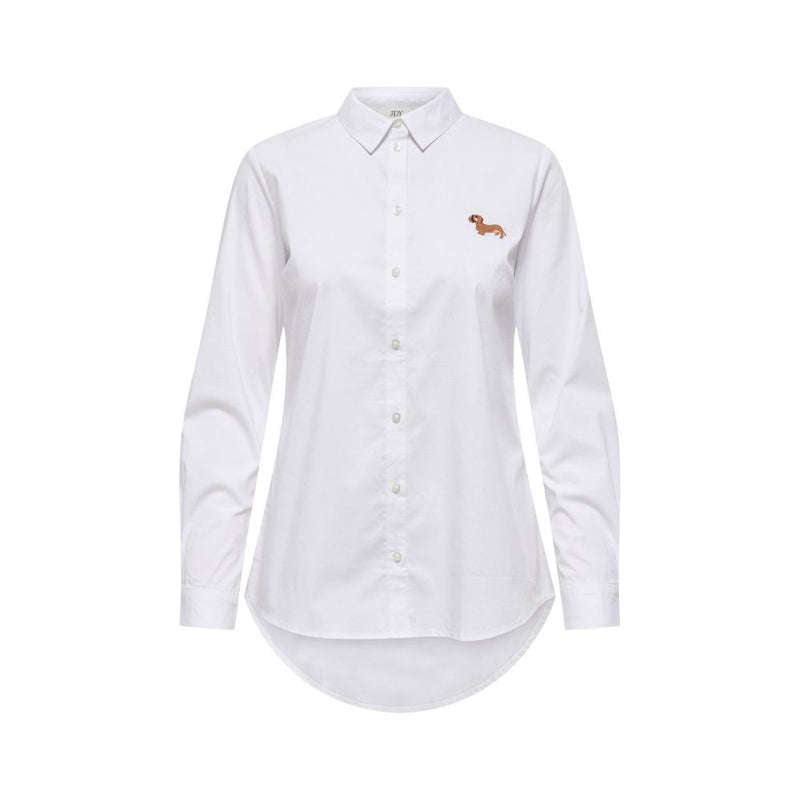 Jacqueline De Yong Jdymio L/S Cream Cotton Blouse