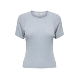 Jacqueline De Yong Blue Viscose T-Shirt