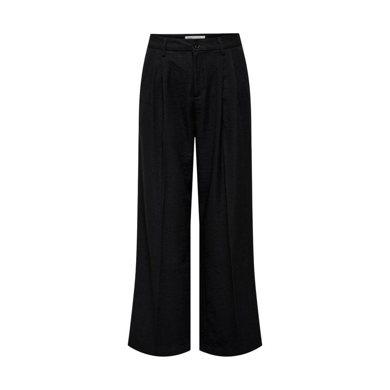 Jacqueline De Yong Pantalon Casual Noir en Viscose