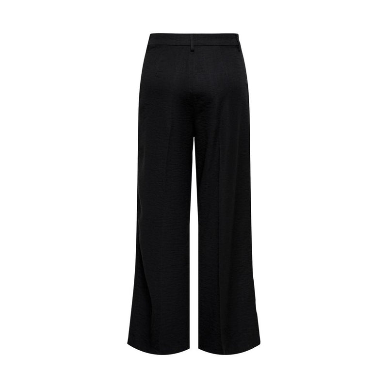 Jacqueline De Yong Pantalon Casual Noir en Viscose