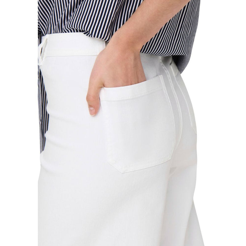 Jacqueline De Yong Jdyiris White Cotton Flared Pants for Women