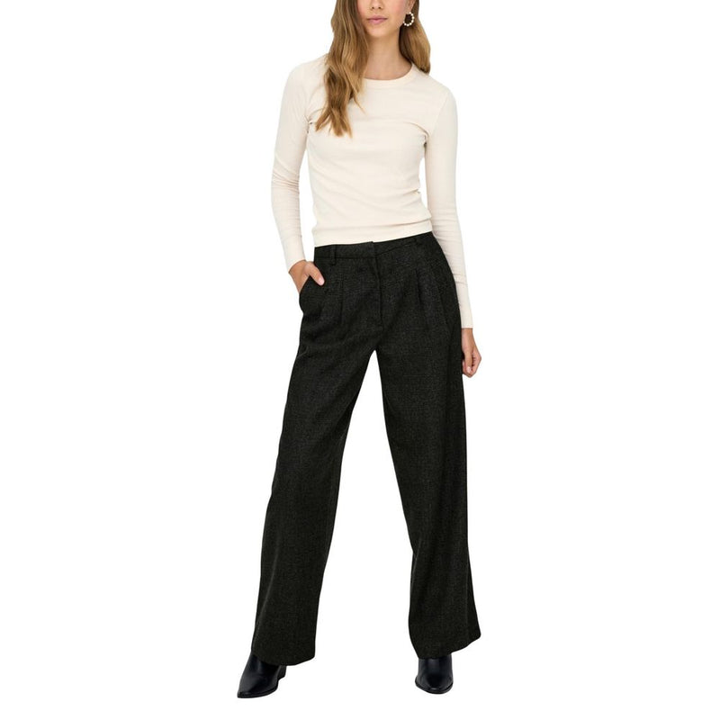Jacqueline De Yong Jdycharly Hw Wide Pant Tlr Noos - Black