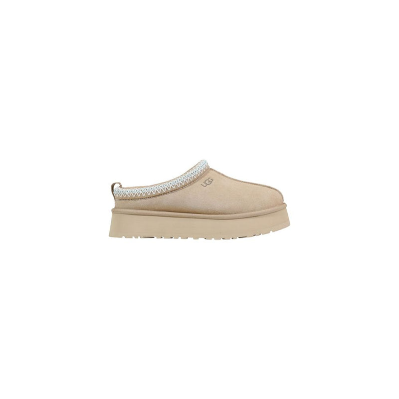 UGG W TAZZ II Beige Suede Leather Slippers for Women