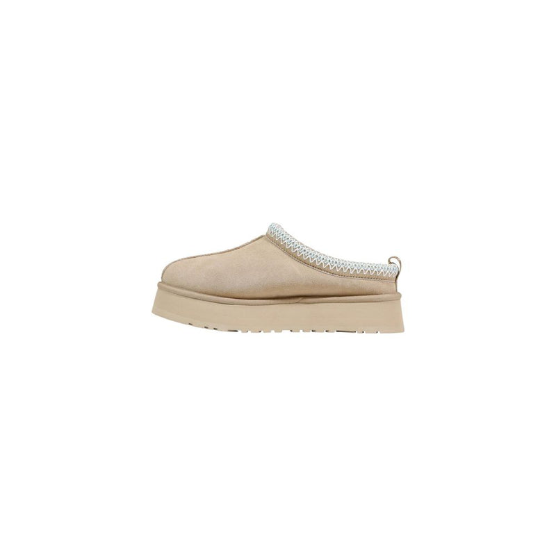 UGG W TAZZ II Beige Suede Leather Slippers for Women