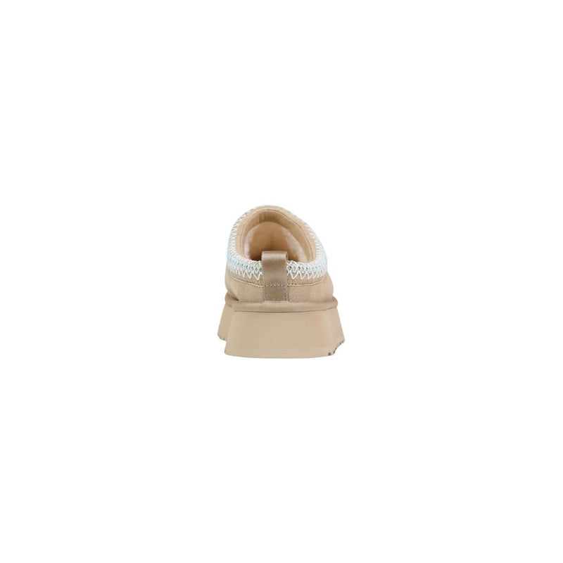 UGG W TAZZ II Beige Suede Leather Slippers for Women