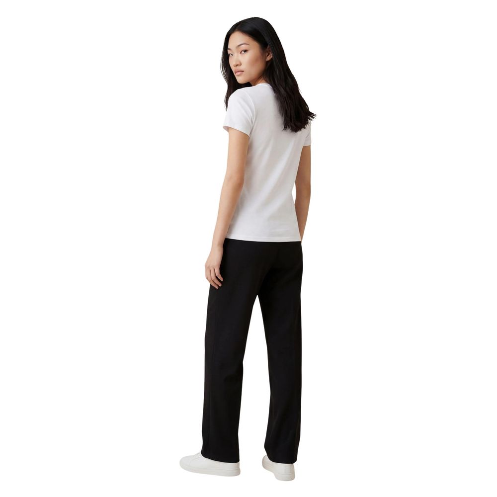 Armani Exchange White Cotton T-Shirt
