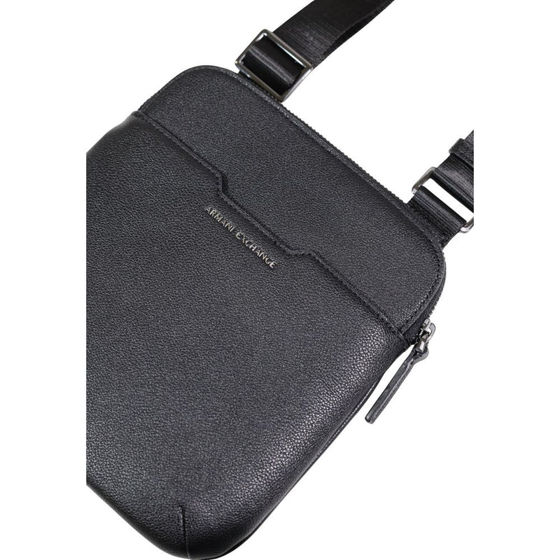 Armani Exchange Black Polyester Messenger Bag for Men