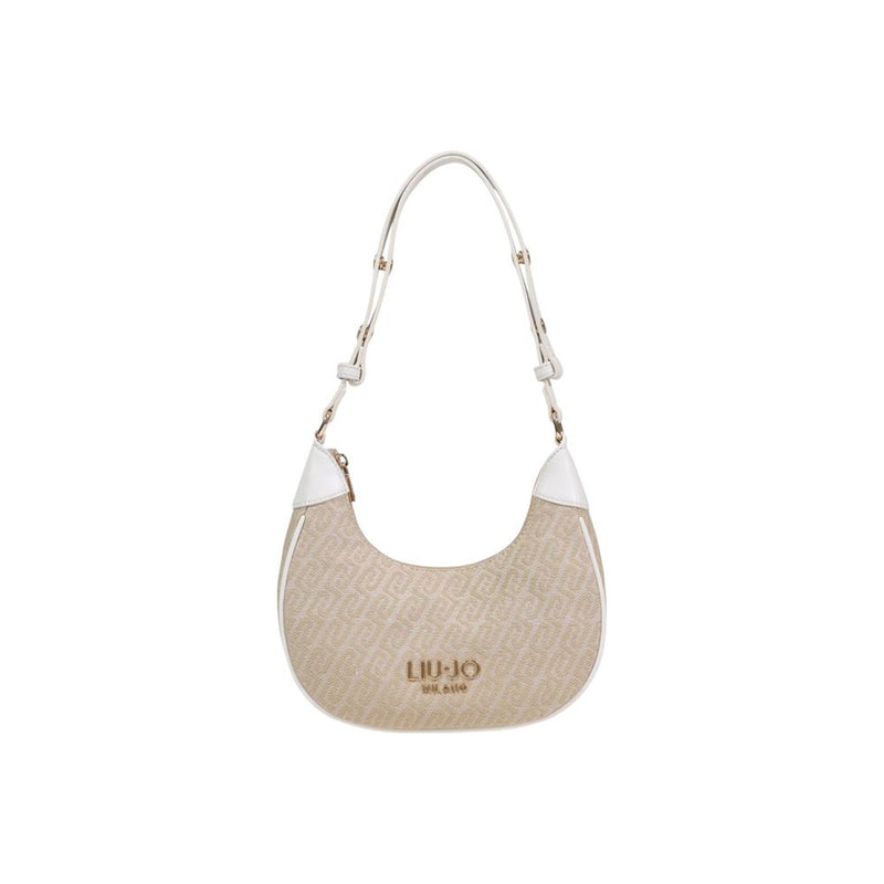 Liu Jo Beige Polyester Handbag - Elegant Hobo Style