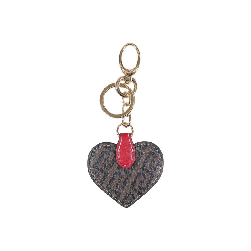 Liu Jo Brown Polyethylene Heart Keychain - AA6207 E1118