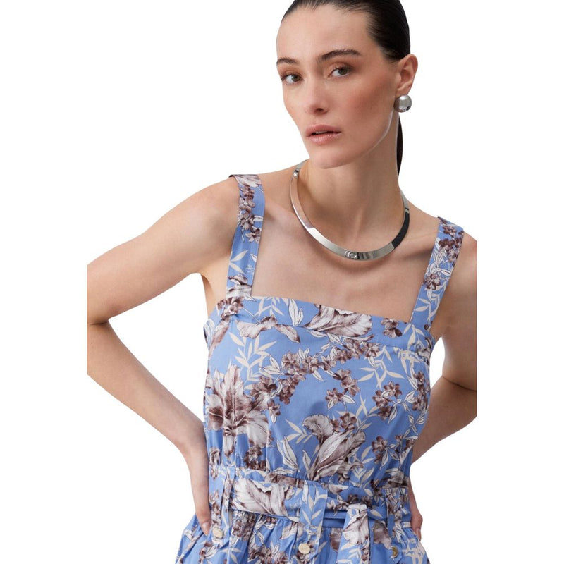 Liu Jo ABITO TS.NAV WA6312 T4853 Robe Longue en Coton Bleu