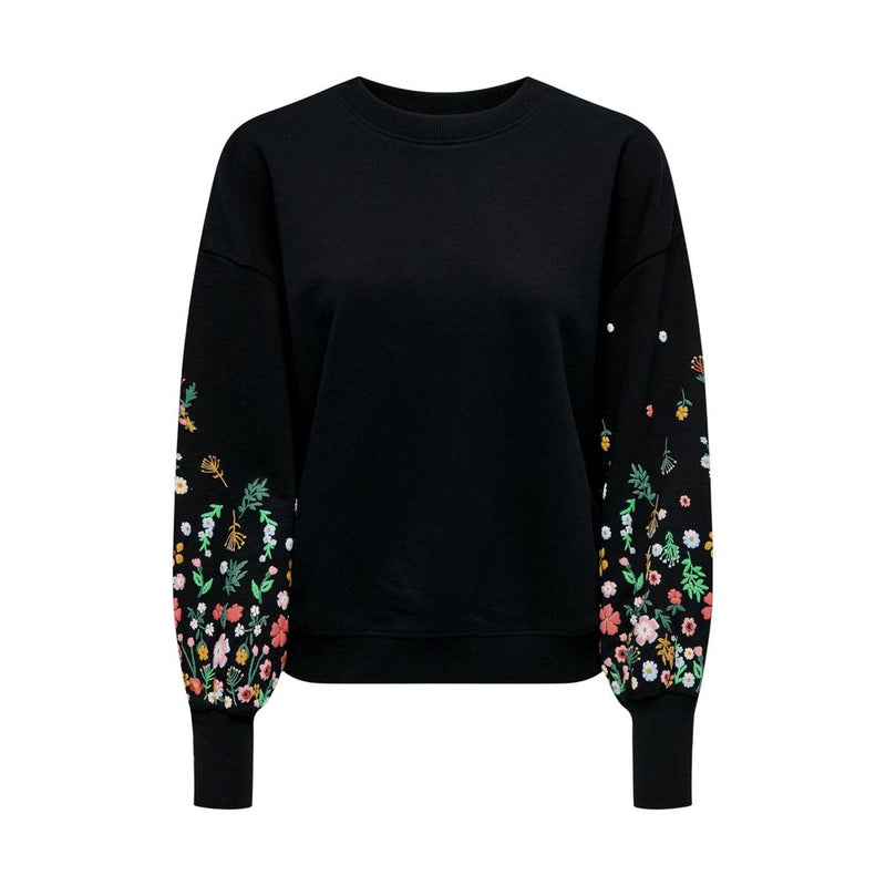 Only ONLBROOKE Black Cotton Sweatshirt for Women