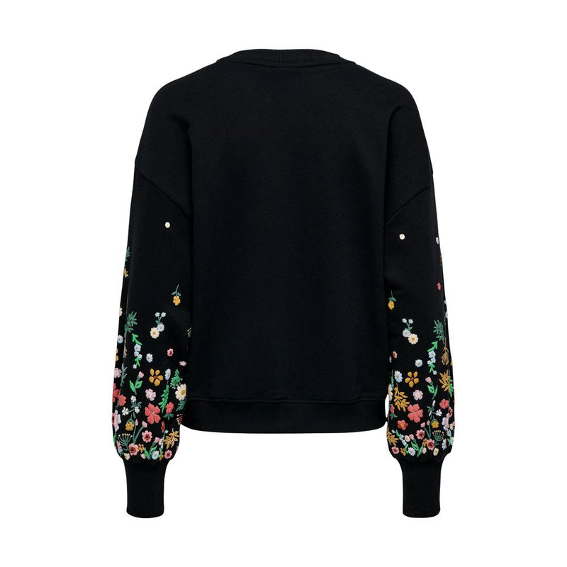 Only ONLBROOKE Black Cotton Sweatshirt for Women