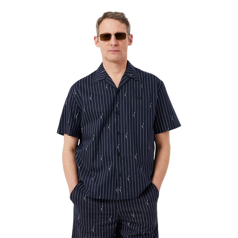Lacoste Black Cotton Shortsleeve Shirt - CH2343