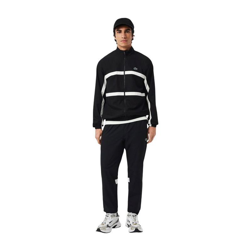 Lacoste Black And White Polyester Sweatsuit for Men