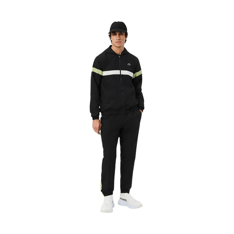 Lacoste Black And White Polyester Sweatsuit for Men