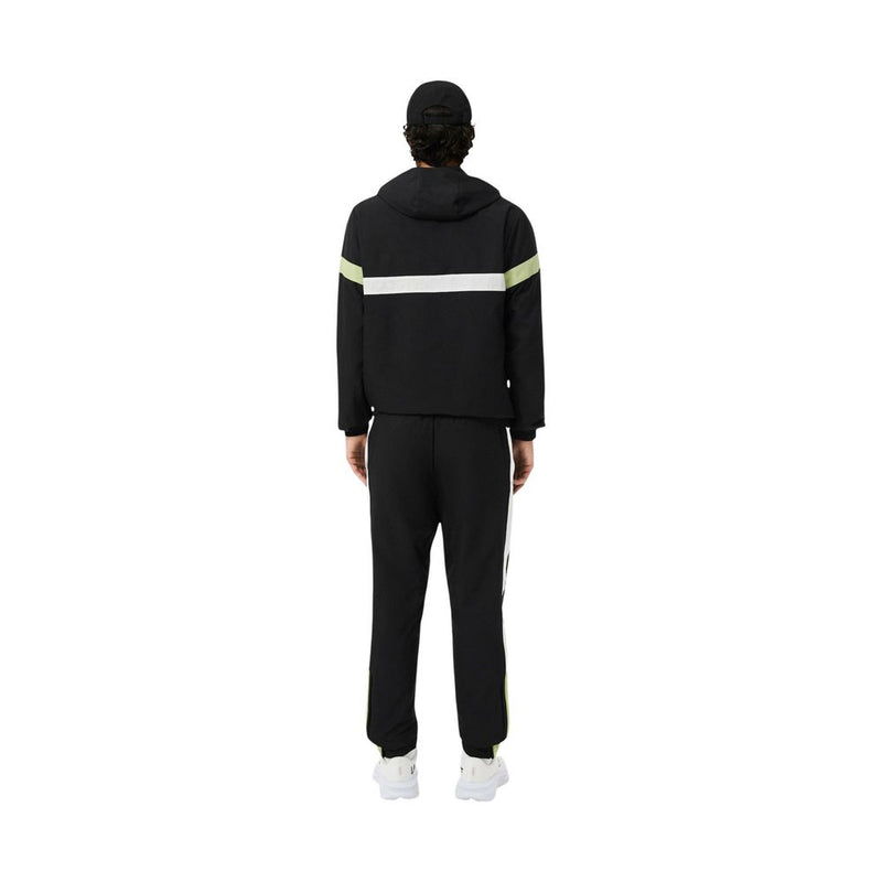 Lacoste Black And White Polyester Sweatsuit for Men