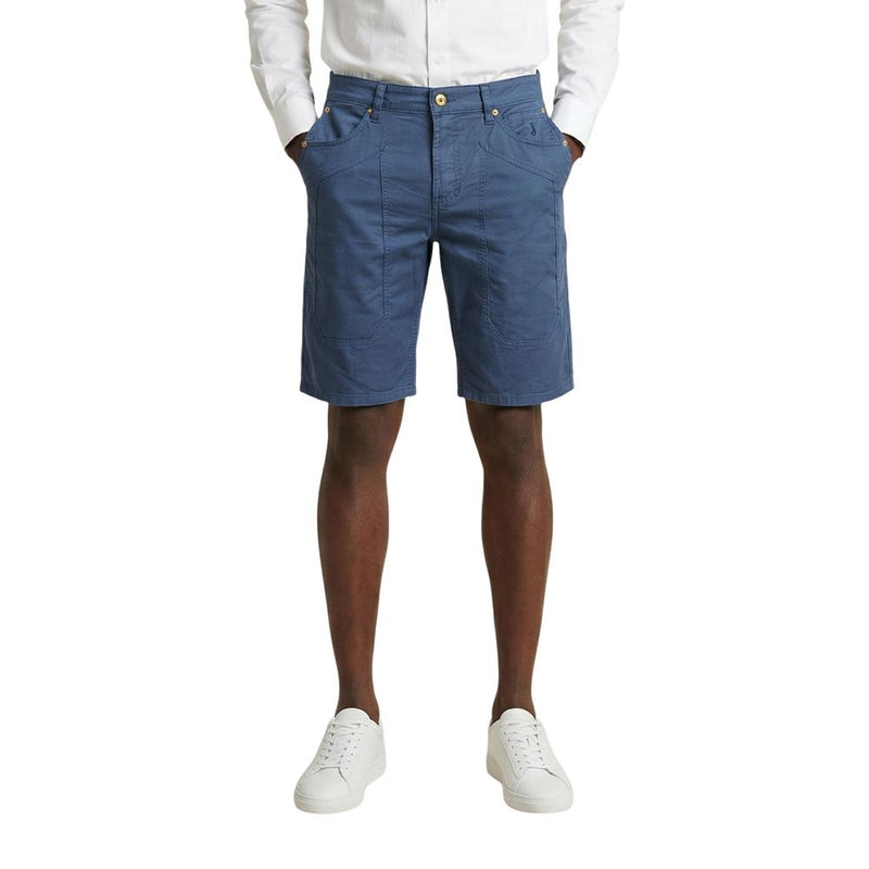 Jeckerson JAYDEN Blue Cotton Bermuda Shorts for Men