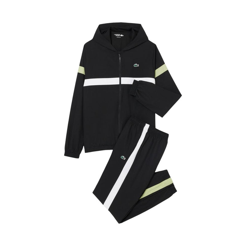 Lacoste Black And White Polyester Sweatsuit for Men