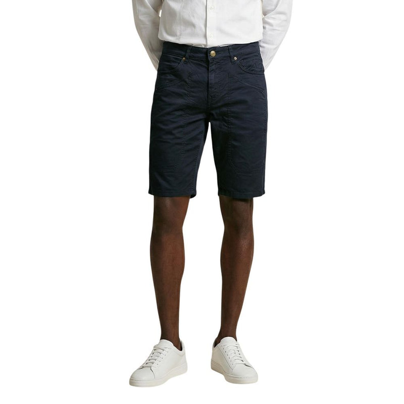 Jeckerson JAYDEN Blue Cotton Bermuda Shorts for Men