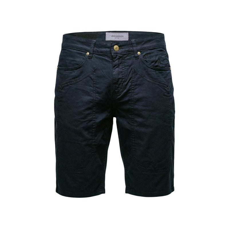 Jeckerson JAYDEN Blue Cotton Bermuda Shorts for Men