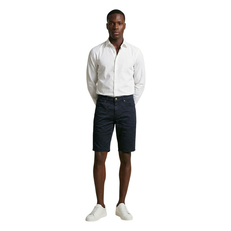 Jeckerson JAYDEN Blue Cotton Bermuda Shorts for Men