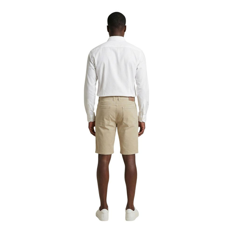 Jeckerson JAYDEN Beige Cotton Bermuda Shorts for Men