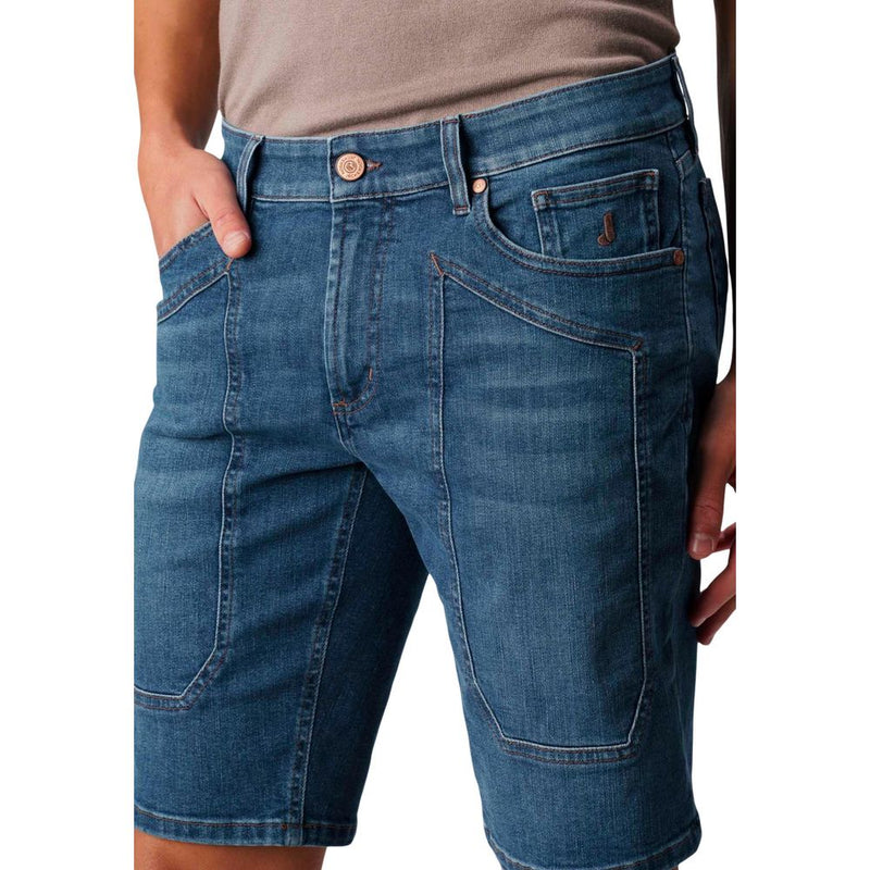 Jeckerson JAYDEN Blue Recycled Cotton Bermuda Shorts for Men