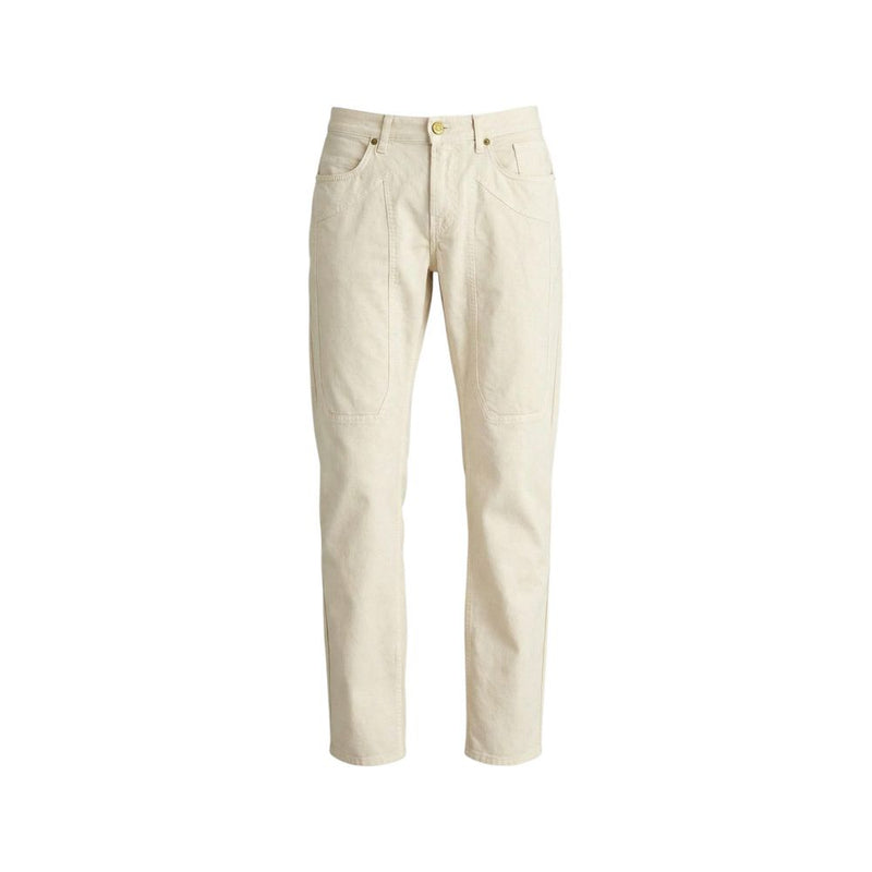 Jeckerson White Elastane Skinny Pants for Men